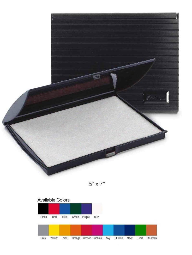 Uimprint Large 3'' x 6'' Felt Rubber Stamp Ink Pad, Dry (No Ink) - Image 2